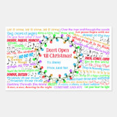 WeihnachtsTexte Rechteckiger Aufkleber (Vorderseite)