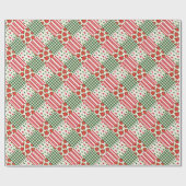 Weihnachtstexturen Geschenkpapier (Flach)