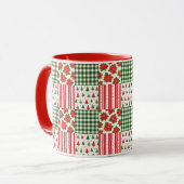 Weihnachtstexturen Tasse (Vorderseite Links)