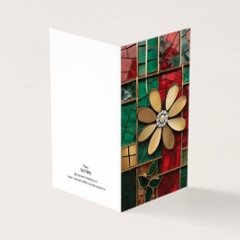 Weihnachtsthema Blume Vitrail Mosaikglas