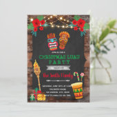 Weihnachtsthema Einladung (Stehend Vorderseite)