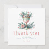 Weihnachtsthema Extravagant Chalice Vielen Dank Dankeskarte (Vorderseite)