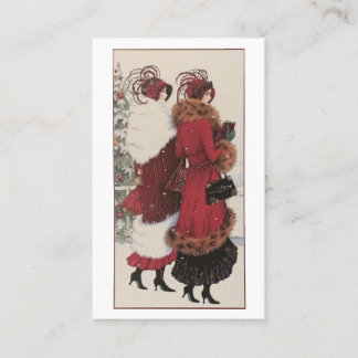 Weihnachtsthema "Formal Women" Visitenkarte