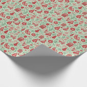Weihnachtsthema gemustert geschenkpapier (Ecke)