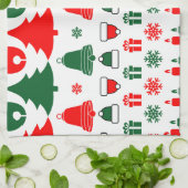 Weihnachtsthema Geschirrtuch (Gefaltet)