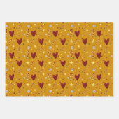 Weihnachtsthema handGezeichnet Nahtloses Muster Geschenkpapier Set (Vorderseite)