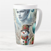 Weihnachtsthema Jack Frost und Schneemann 2 Milchtasse (Rechte Ecke)