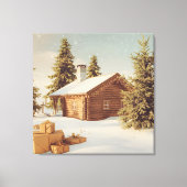 Weihnachtsthema Leinwanddruck (Vorderseite)