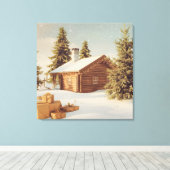 Weihnachtsthema Leinwanddruck (Insitu (Holzboden))
