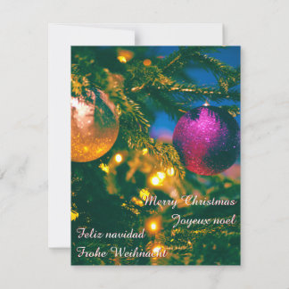 Weihnachtsthema mit 2 Weihnachtsballen... Einladung