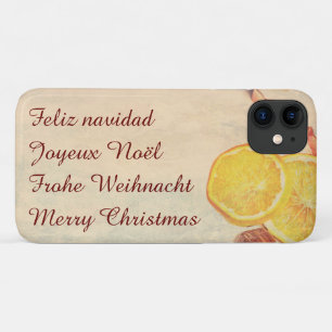 Weihnachtsthema mit Früchten im pastellfarbenen Vi Case-Mate iPhone Hülle