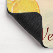 Weihnachtsthema mit Früchten in Pastel Vintag Look Mousepad (Ecke)