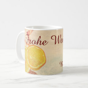 Weihnachtsthema mit Früchten... Kaffeetasse