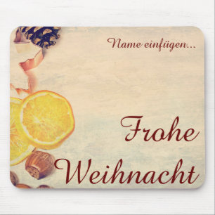 Weihnachtsthema mit Früchten... Mousepad
