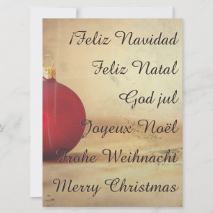 Weihnachtsthema mit Weihnachtsball
