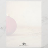 Weihnachtsthema mit Weihnachtsball (Rückseite)