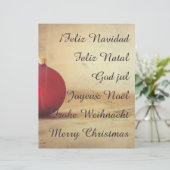 Weihnachtsthema mit Weihnachtsball (Stehend Vorderseite)