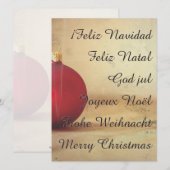 Weihnachtsthema mit Weihnachtsball (Vorne/Hinten)