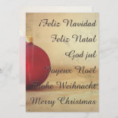 Weihnachtsthema mit Weihnachtsball (Vorne/Hinten)