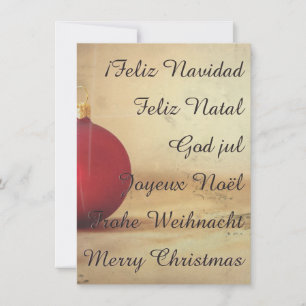 Weihnachtsthema mit Weihnachtsball