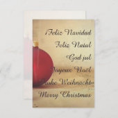 Weihnachtsthema mit Weihnachtsball (Vorne/Hinten)