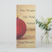 Weihnachtsthema mit Weihnachtsball (Stehend Vorderseite)