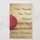 Weihnachtsthema mit Weihnachtsball (Vorne/Hinten)