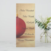 Weihnachtsthema mit Weihnachtsball (Stehend Vorderseite)