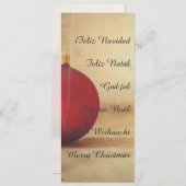 Weihnachtsthema mit Weihnachtsball (Vorne/Hinten)