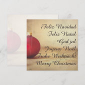 Weihnachtsthema mit Weihnachtsball (Vorne/Hinten)
