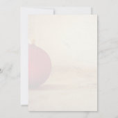 Weihnachtsthema mit Weihnachtsball (Rückseite)