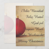 Weihnachtsthema mit Weihnachtsball (Vorne/Hinten)