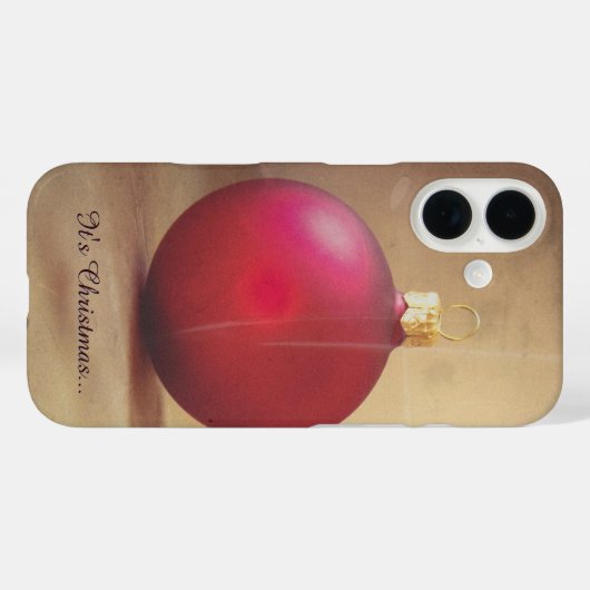 Weihnachtsthema mit Weihnachtsball Case-Mate iPhone Hülle (Rückseite (Horizontal))