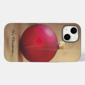 Weihnachtsthema mit Weihnachtsball Case-Mate iPhone Hülle (Rückseite (Horizontal))
