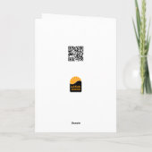 Weihnachtsthema mit Weihnachtsball Feiertagskarte (Rückseite)