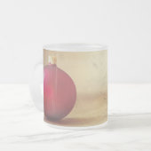 Weihnachtsthema mit Weihnachtsball Mattglastasse (Vorderseite Links)