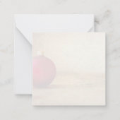 Weihnachtsthema mit Weihnachtsball Mitteilungskarte (Rückseite)