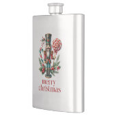 Weihnachtsthema Nutcracker Candy Cane Custom Text Flachmann (Links)