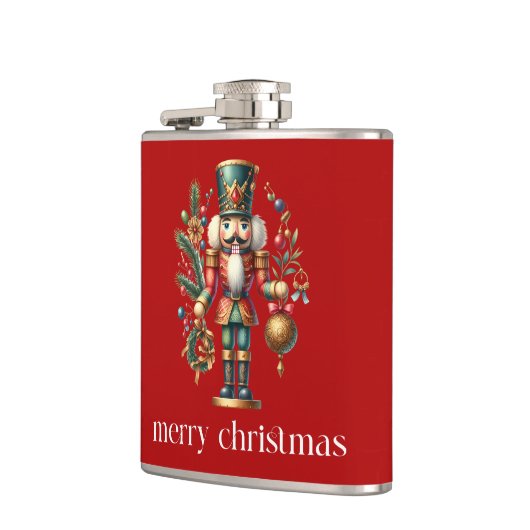 Weihnachtsthema Nutcracker Flachmann (Links)