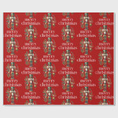 Weihnachtsthema Nutcracker Muster Geschenkpapier (Flach)