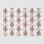 Weihnachtsthema Nutcracker Muster Seidenpapier (Vorderseite)