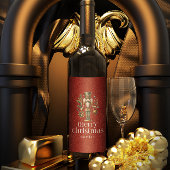 Weihnachtsthema Nutcracker Retro Typografie Weinetikett