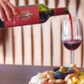 Weihnachtsthema Nutcracker Retro Typografie Weinetikett