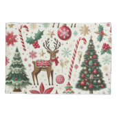 Weihnachtsthema paargröße kissenbezug (Rückseite-Links)