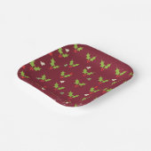 Weihnachtsthema Pappteller (Gewinkelt)