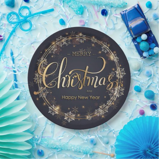 Weihnachtsthema Pappteller (Party)