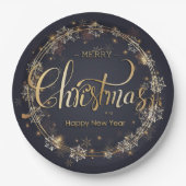 Weihnachtsthema Pappteller (Vorderseite)