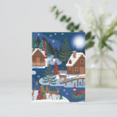 Weihnachtsthema Postkarte (Stehend Vorderseite)