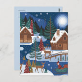 Weihnachtsthema Postkarte (Vorne/Hinten)