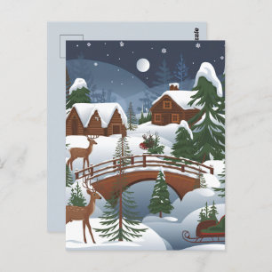 Weihnachtsthema Postkarte